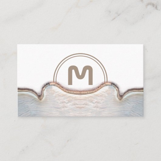 モノグラムエレガント軽木木大工ビジネスc 名刺 (正面)