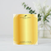 モノグラムエレガント金ゴールドテンプレートモダンプロフェッショナル (スタンド正面)