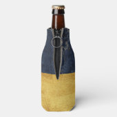 モノグラムエレガント金ゴールド大理石 ボトルクーラー (ボトル裏面)