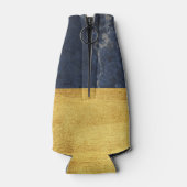 モノグラムエレガント金ゴールド大理石 ボトルクーラー (裏面)