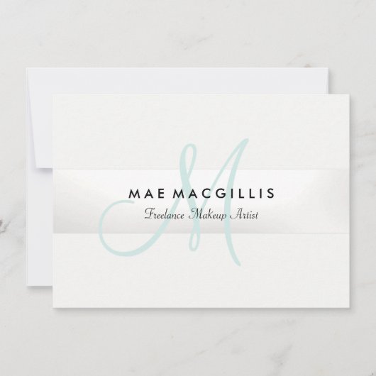 モノグラムエレガント銀ストライプの贈与証書 シーズンカード (正面)