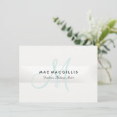 モノグラムエレガント銀ストライプの贈与証書 シーズンカード (スタンド正面)