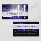 モノグラムエレガント銀河系モダン#10 名刺 (正面/裏面)