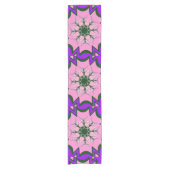 モノグラムエレガント開花:美しい個人的なモチーフ ショートテーブルランナー (正面)