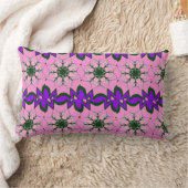 モノグラムエレガント開花:美しい個人的なモチーフ ランバークッション (ブランケット)