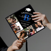 モノグラムエレガント5写真卒業キャップトッパー