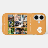 モノグラムエレガント9フォトコラージュ Case-Mate iPhoneケース (裏面 (横))