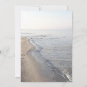 モノグラムエレガント、ティール（緑がかった色）ホタテのリハーサルディナー 招待状 (裏面)