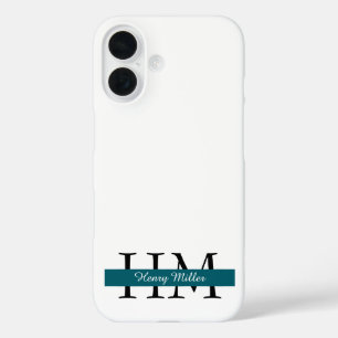 モノグラムエレガントiPhoneケース カスタマイズ iPhone 16ケース