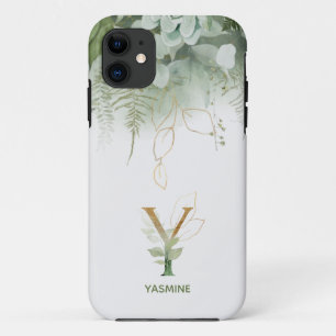 モノグラムエレガントY緑 iPhone 11 ケース