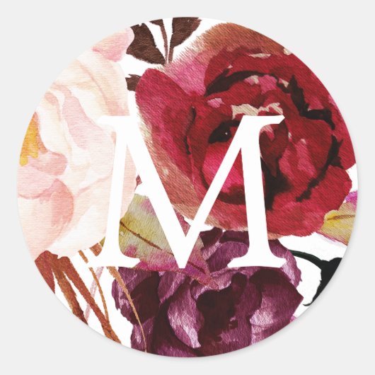 モノグラムエンベロープシールラスティックマルサラ ラウンドシール (正面)