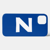 モノグラムオアネームイニシャルモダンプレインミニマリスト Case-Mate iPhoneケース (裏面 (横))