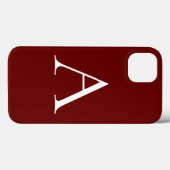 モノグラムオアネームイニシャルモダンプレインミニマリスト Case-Mate iPhoneケース (裏面 (横))
