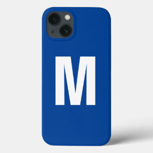 モノグラムオアネームイニシャルモダンプレインミニマリスト iPhone 13ケース