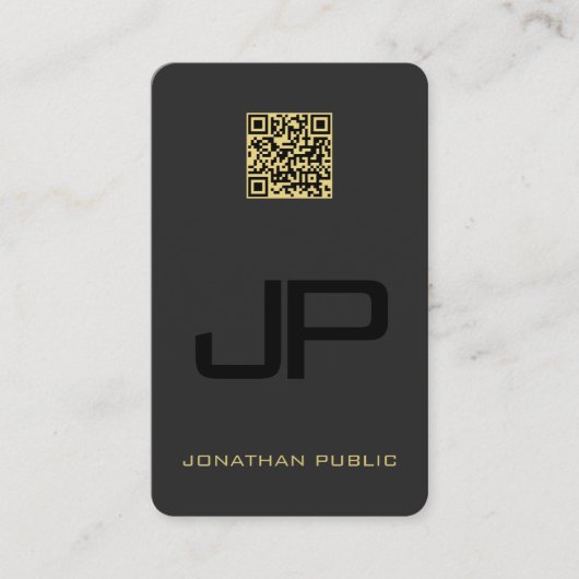 モノグラムオセアニアオーストラリア日本のブラック金ゴールド 名刺 (正面)