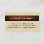 モノグラムオランダモダンホワイトレザールック 名刺 (裏面)