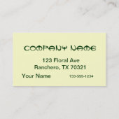 モノグラムオリエンタル 名刺 (裏面)