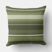 モノグラムオリーブストライプグリーン クッション (裏面)