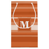 モノグラムオレンジストライプ色 スモールペーパーバッグ (裏面)