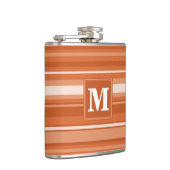 モノグラムオレンジストライプ色 フラスク (右)