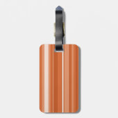 モノグラムオレンジストライプ色 ラゲッジタグ (裏面縦)