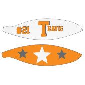 モノグラムオレンジ、グレーと白 バスケットボール (パネル)