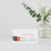 モノグラムオレンジ 名刺 (スタンド正面)