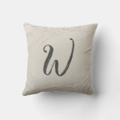 モノグラムオンアイボリー クッション (裏面)