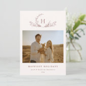 モノグラムオーガニックフォトホリデーカード シーズンカード (スタンド正面)