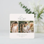 モノグラムオーガニック2フォトホリデーカード シーズンカード (スタンド正面)