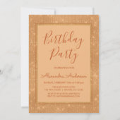 モノグラムオータルスパークルユニコーン誕生日 招待状 (裏面)