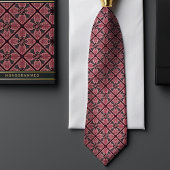 モノグラムオールドバラブルゴーニュヴィンテージフローラメンズ ネクタイ
