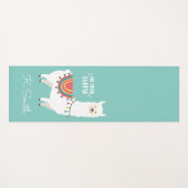 モノグラムカウおもしろいィアルパカノプロブラマ ヨガマット (正面(横))