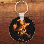 モノグラムカウボーイハット&ブーツ キーホルダー (正面)