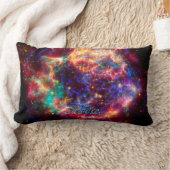 モノグラムカシオペア、天の川の最年少の超新星 ランバークッション (ブランケット)