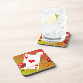モノグラムカジノトランプのポーカーサイコロゲーム コースター (右側)