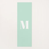 モノグラムカスタマイズイニシャルシーホムミントグリーンwhit ヨガマット (裏面)