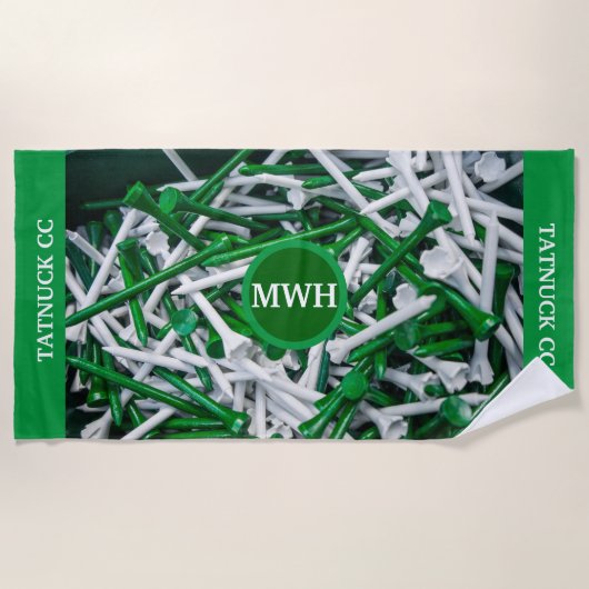 モノグラムカスタマイズゴルフ/ビーチタオル ビーチタオル (正面)