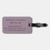 モノグラムカスタマイズ個人情報ドラゴンフライ ラゲッジタグ (裏面横)