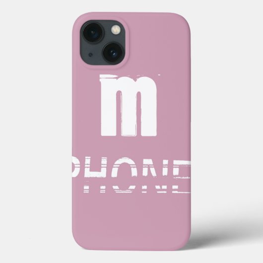 モノグラムカスタマイズ可能なピンクカッコいいモダン色 Case-Mate iPhoneケース (裏面)