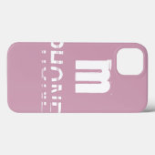 モノグラムカスタマイズ可能なピンクカッコいいモダン色 Case-Mate iPhoneケース (裏面 (横))
