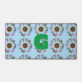 モノグラムカスタマイズ結婚ズホームデコール デスクマット (正面)