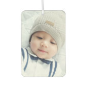 モノグラムカスタムと名前の写真 カーエアーフレッシュナー (正面)