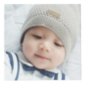 モノグラムカスタムと名前の写真 フォトキューブ (正面)