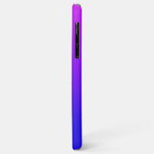 モノグラムカスタムと名前ピンクから青のグラデーション Case-Mate iPhoneケース (裏面/左)
