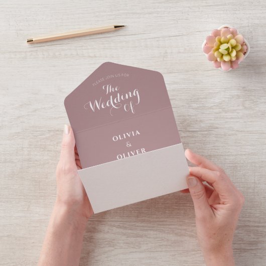 モノグラムカスタムほこり性バラ書結婚の書 オールインワン招待状 (ビデオ)
