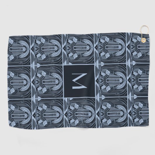 モノグラムカスタムアールデコ ゴルフタオル (横)