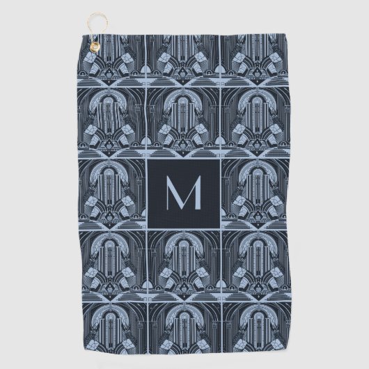 モノグラムカスタムアールデコ ゴルフタオル (正面)