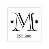 モノグラムカスタムイニシャル日付ファミリーの追加 ラバースタンプ (インプリント)