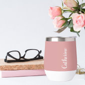 モノグラムカスタムオーキッドピンクのスクリプトタイポグラフィ